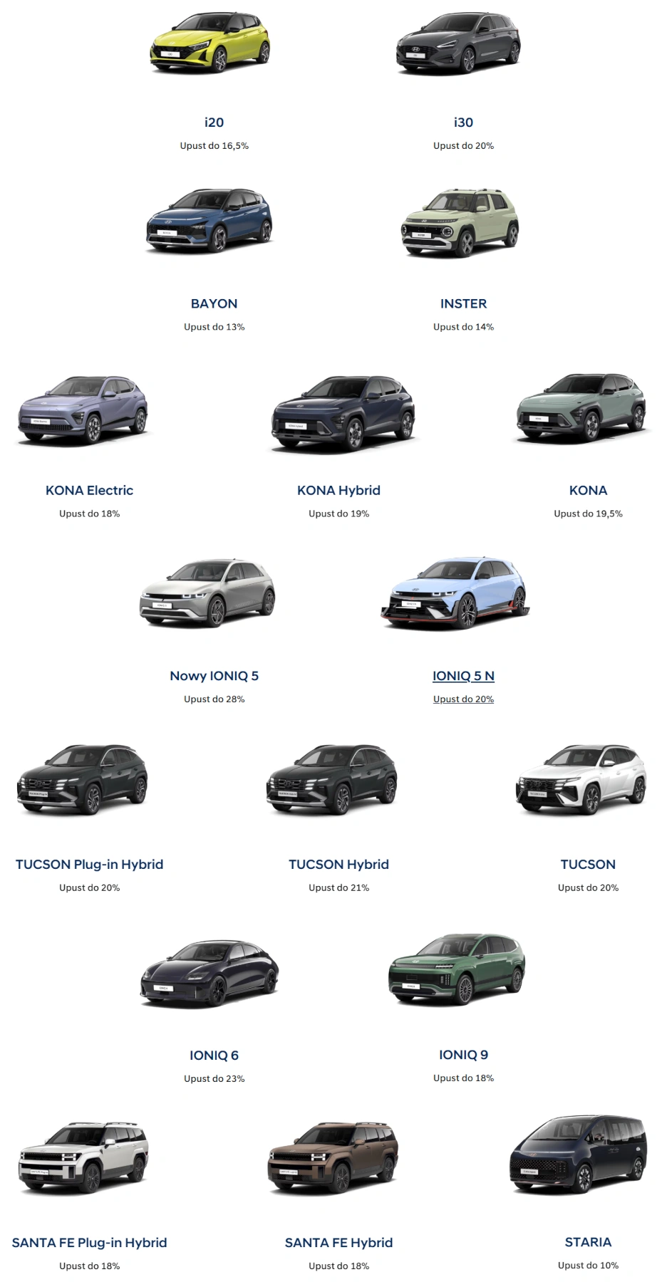 zniżki dla grup zawodowych - hyundai