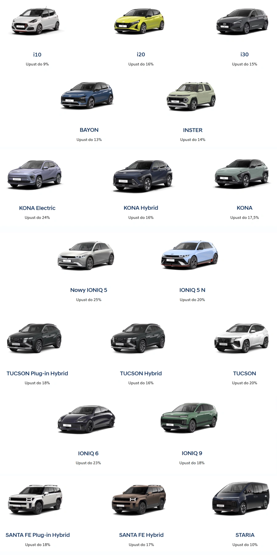 zniżki dla grup zawodowych - hyundai