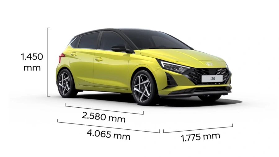 hyundai i20 wymiary