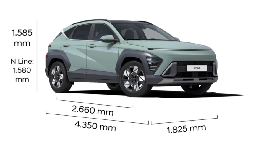hyundai kona wymiary