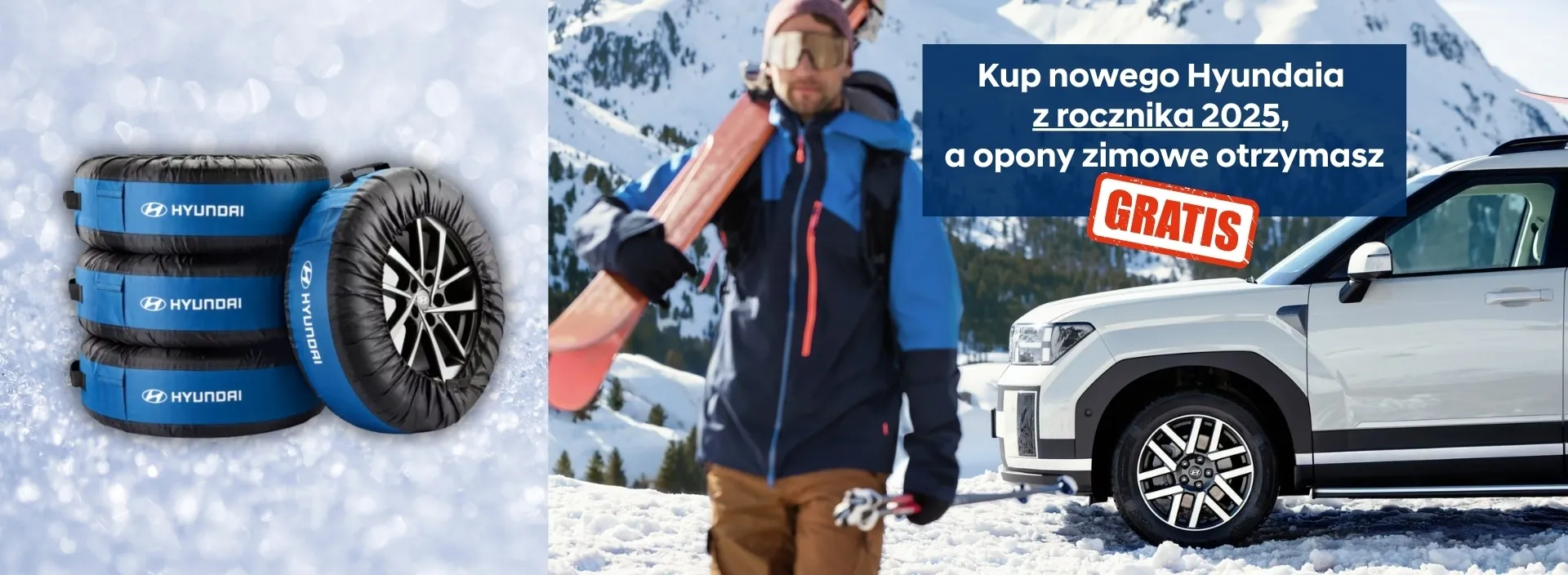 opony zimowe gratis do nowego Hyundaia z wyprzedaży rocznika 2025